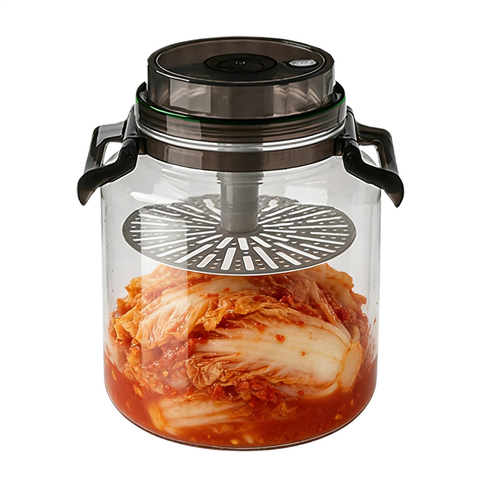 Xl Food Storage Containers With Lids - Large Capacity 5L Pickle Jars With