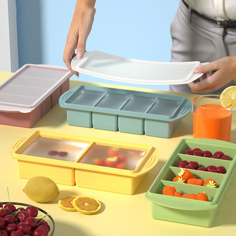 Xl Food Storage Containers With Lids - Silicone Freezer Tray With Lid Soup