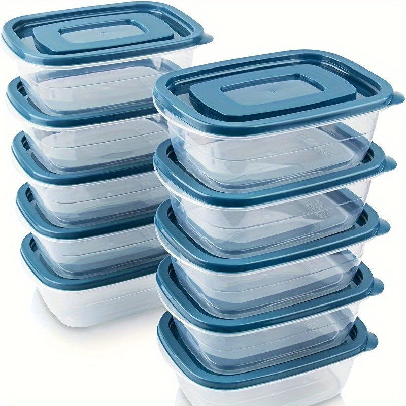Food Storage Unit - A Set of 6 Transparent Stackable