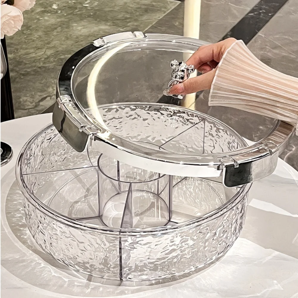 Food Storage Dividers - Acrylic Crystal-Cut Food Storage Tray With