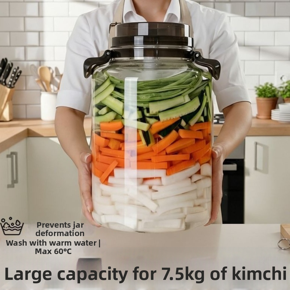 Xl Food Storage Containers With Lids - Large Capacity Pickle Jars With Lids