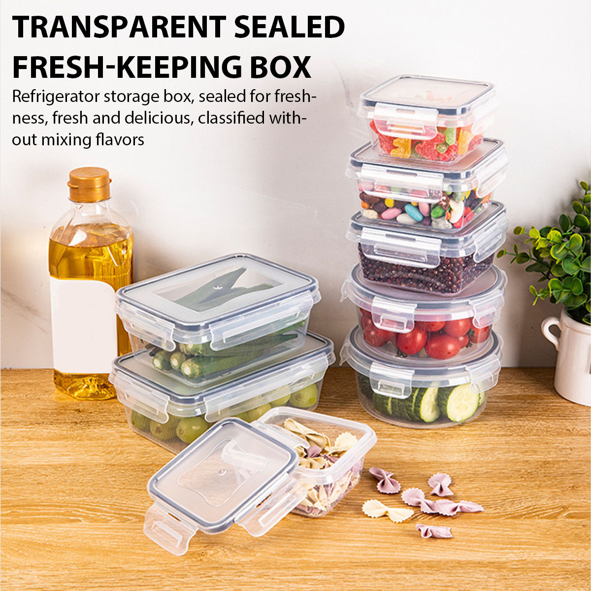 Food Storage Plastic Boxes - 24Pcs/set Food Storage Box Set Kitchen