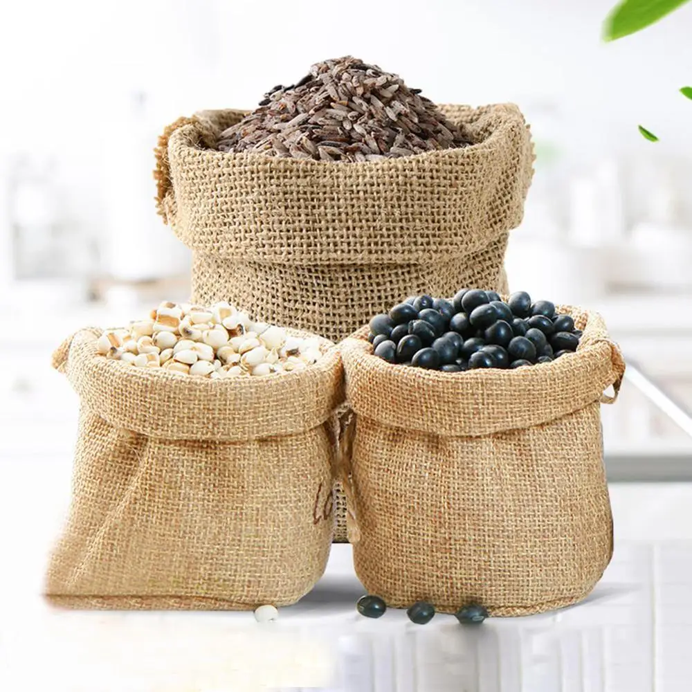 Food Storage In Roots - Natural Burlap Sack Jute Potato Storage