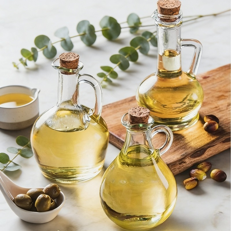 Salad Dressing Bottle - 1pcs Glass Olive Dispenser Bottle with
