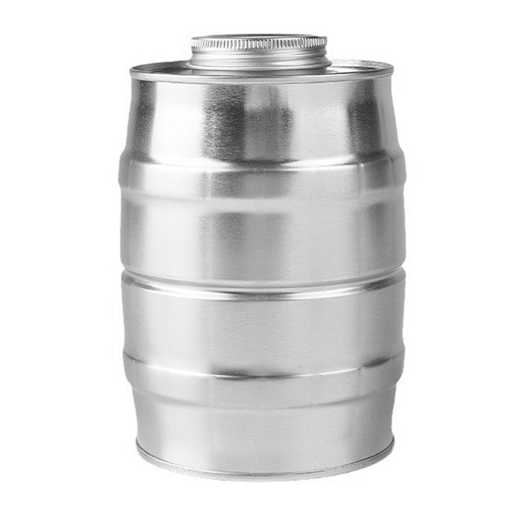 Food Storage Plastic Boxes - Wine Barrel Shaped Tinplate Coffee Canister