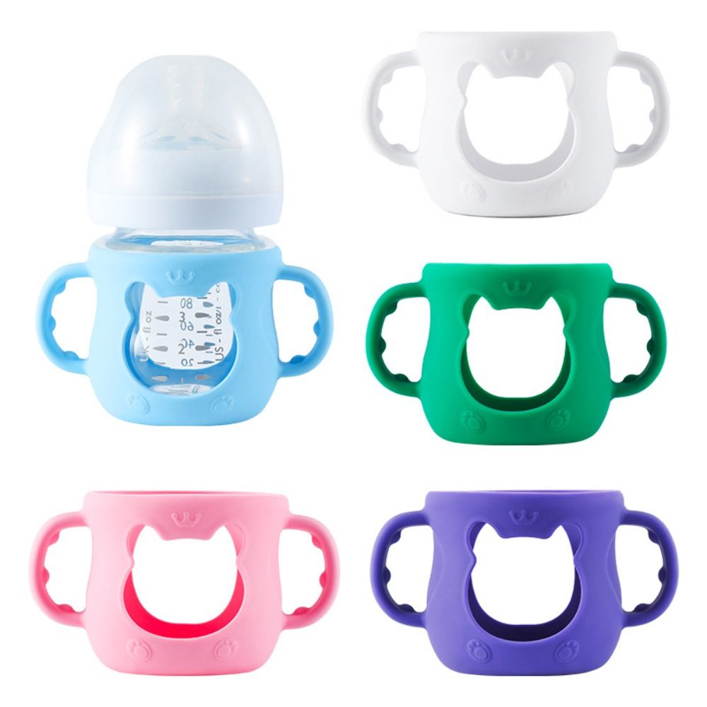 Food Storage Silicone Bags - Universal Baby Bottle Cover Anti Break