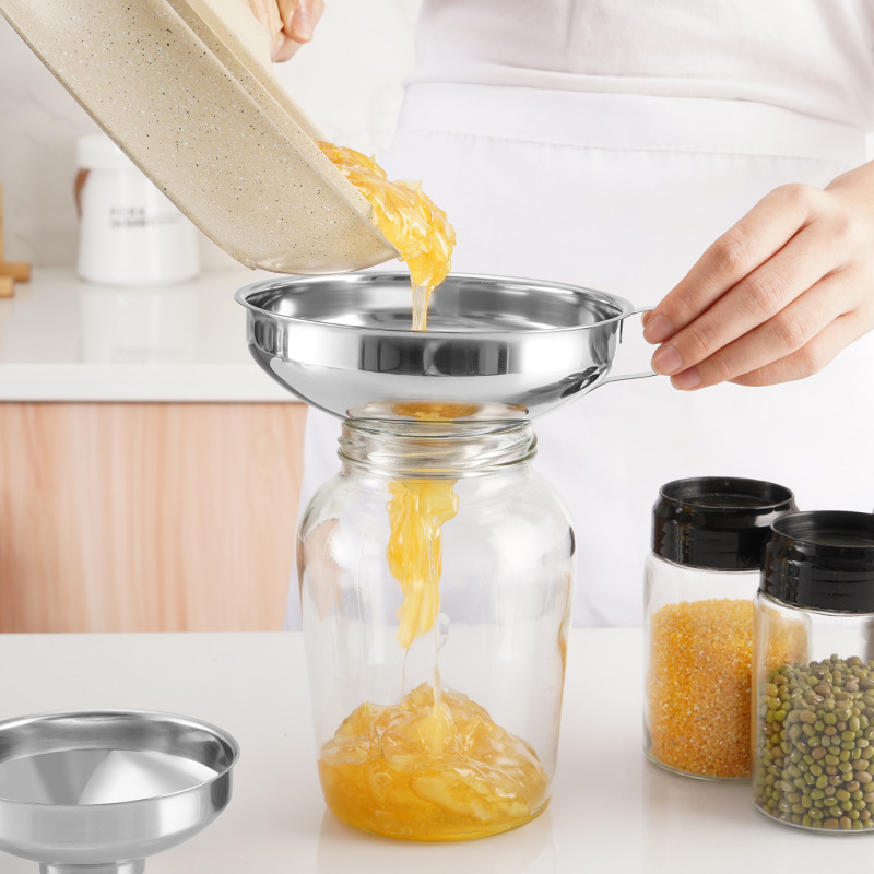 Salad Dressing Bottle - Stainless Steel Wide Mouth Funnel Canning