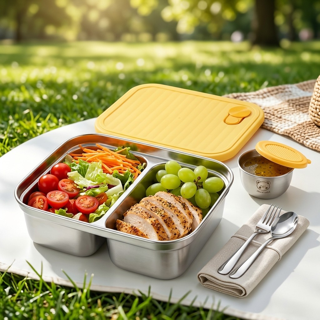 Food Storage Cupboard - 304 Stainless Steel Lunch Container Portable