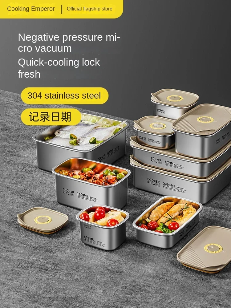 Food Storage Stainless Steel Containers - COOKER KING 304 Food Grade Stainless