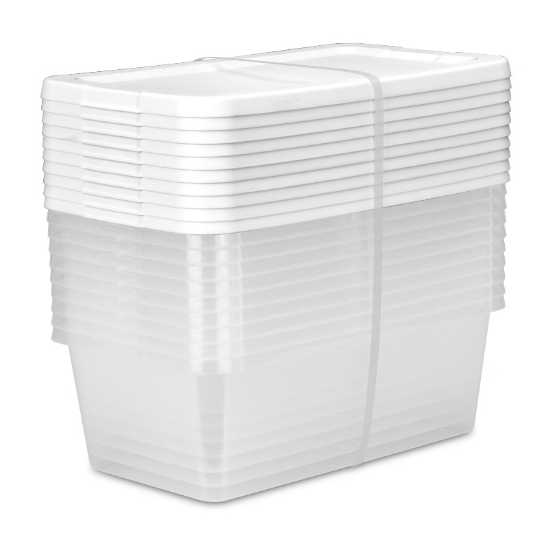Food Storage Quart Containers - Set of (10) 6 Quart Small