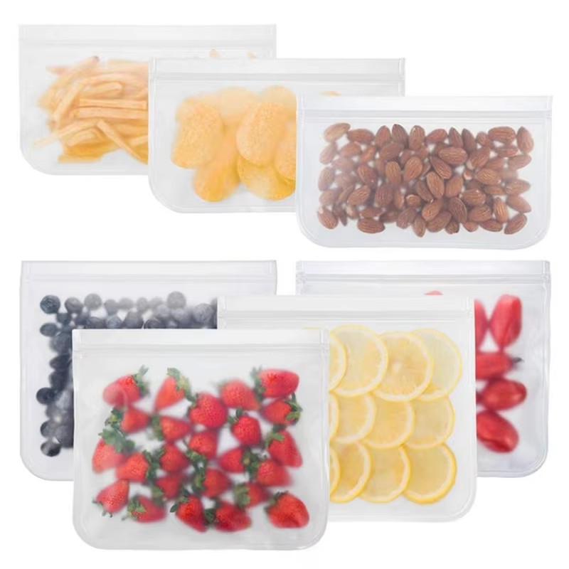 1/2/3/4pcs Silicone Food Stora - Food Storage Silicone Bags review and price