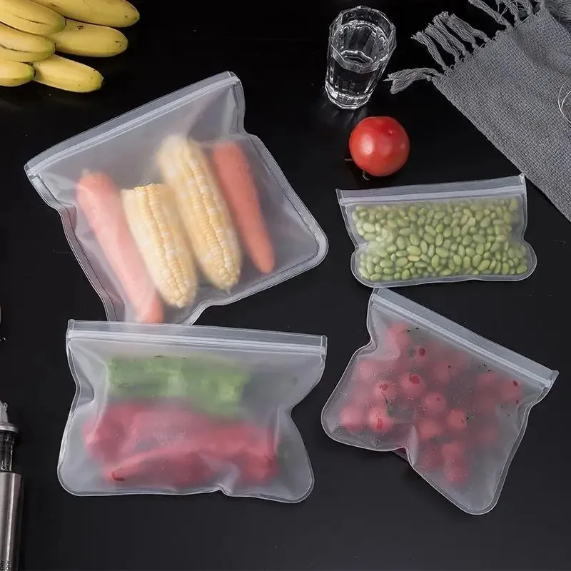 1/2/3/4pcs Silicone Food Stora - Food Storage Silicone Bags review and price