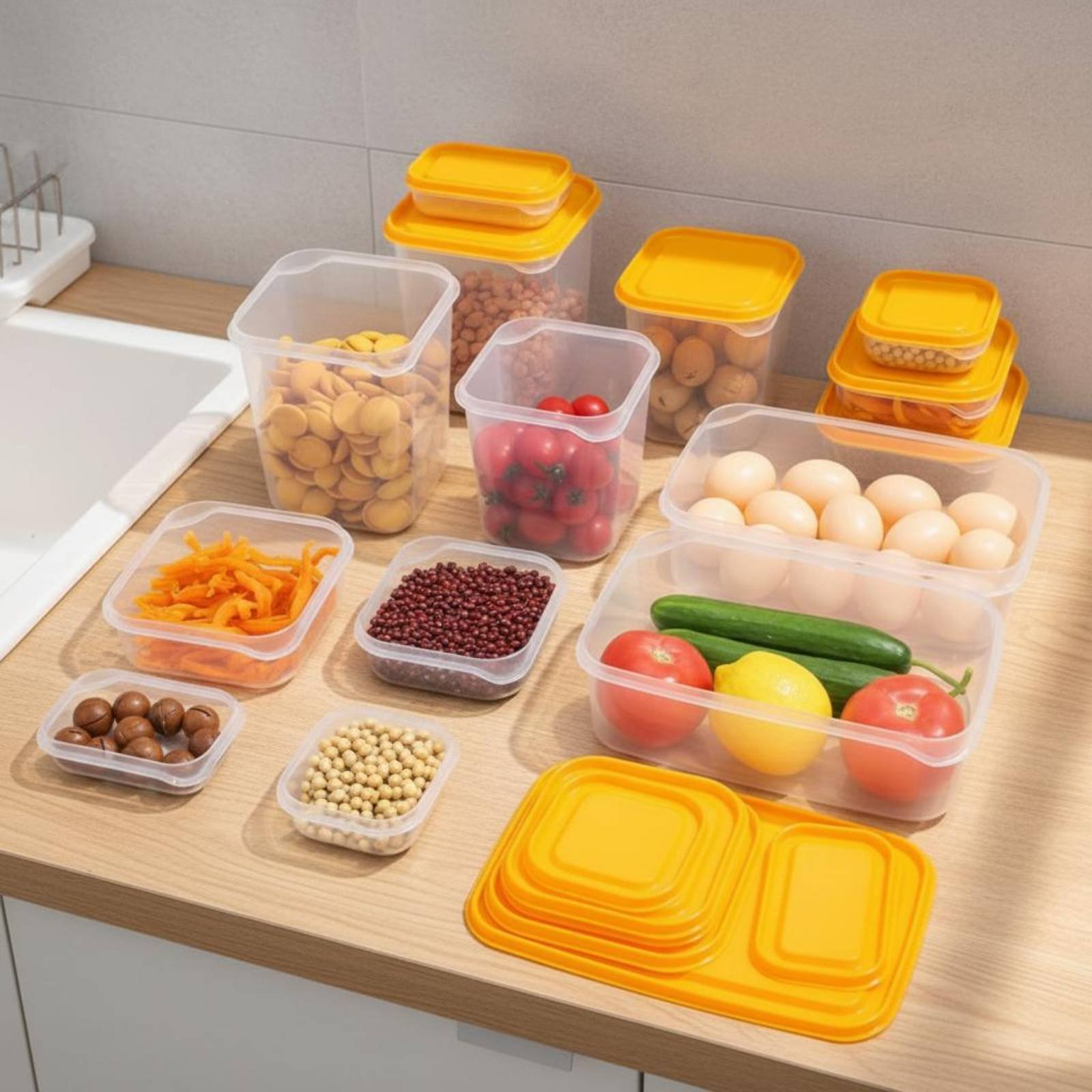 17 Pieces Fridge Storage Box S - Food Storage Plastic Boxes review and price