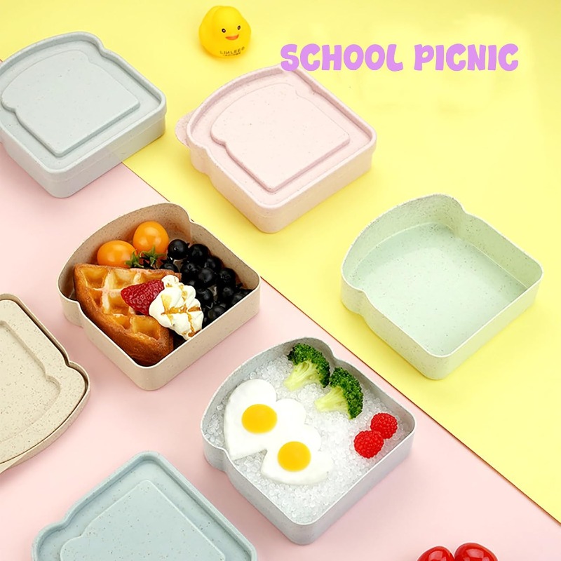 1/4pcs Sandwich Container Lunc - Food Storage Cupboard review and price