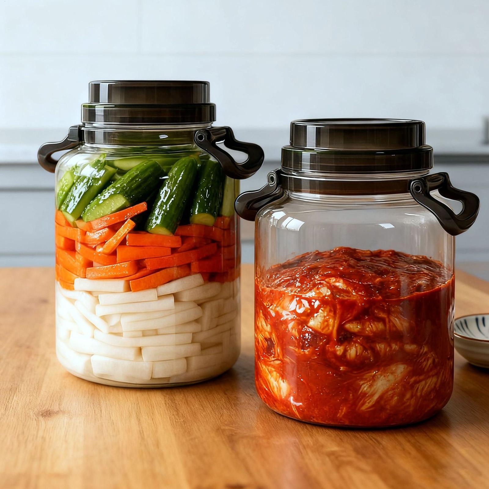 Large Capacity 5L Pickle Jars  - Xl Food Storage Containers With Lids review and price