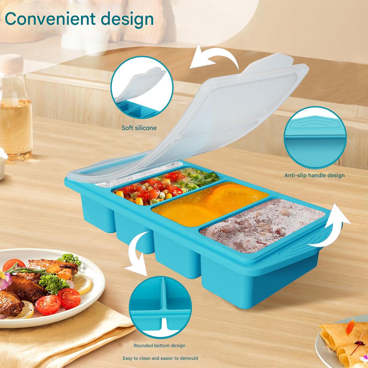 Large Silicone Ice Cube Mold w - Xl Food Storage Containers With Lids review and price