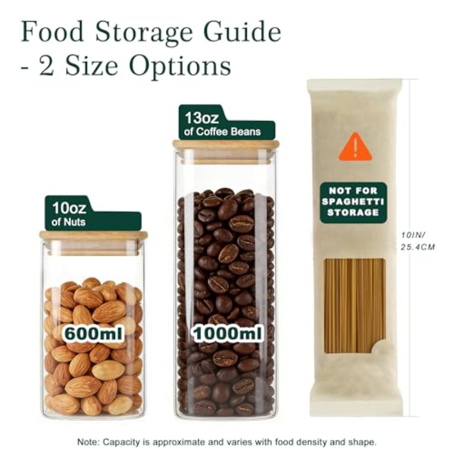 12-Pack Square Glass Storage J - Food Storage Acrylic Containers review and price