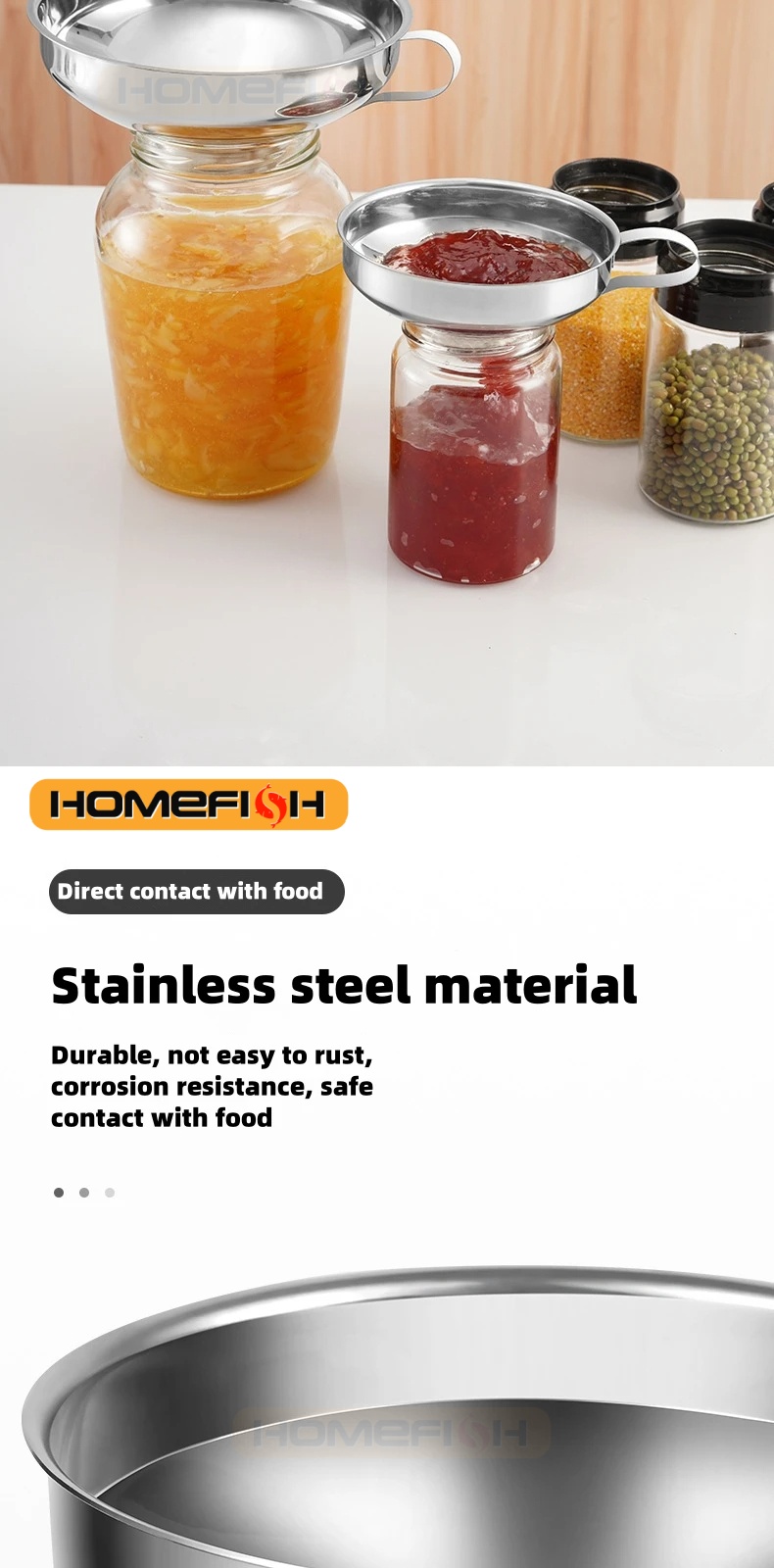 HOMEFISH Stainless Steel Wide  - Salad Dressing Bottle review and price