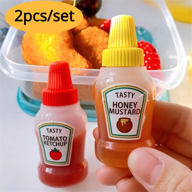 2Pcs/Set 25ML Mini Tomato Ketc - Salad Dressing Bottle review and price