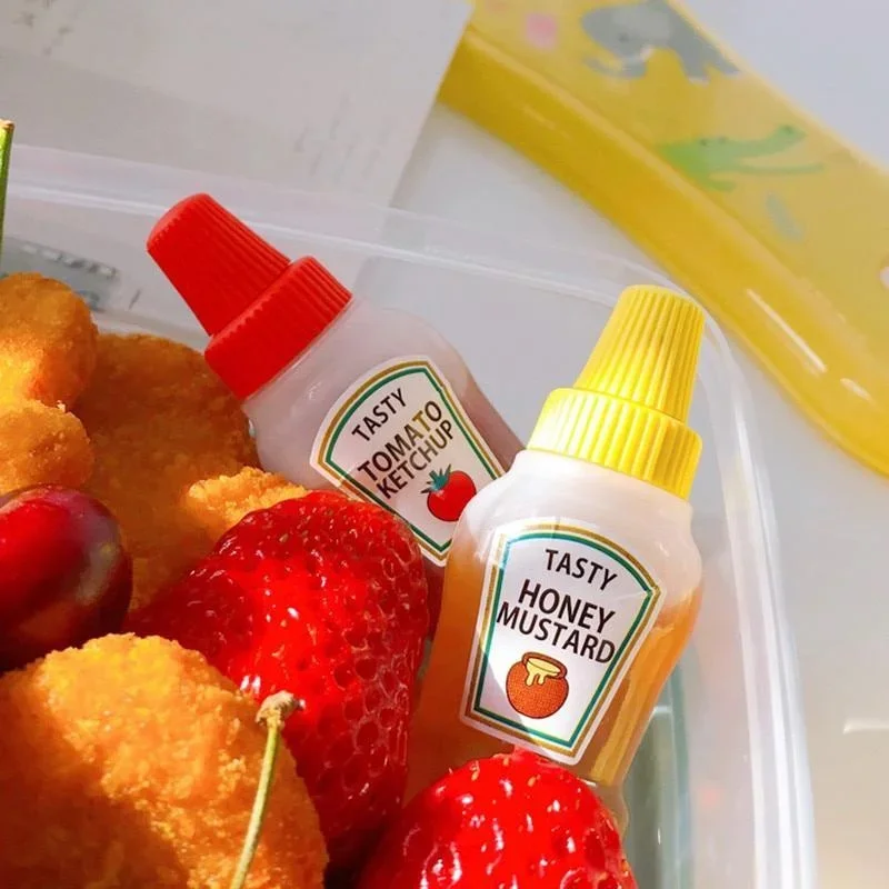 2Pcs/Set 25ML Mini Tomato Ketc - Salad Dressing Bottle review and price