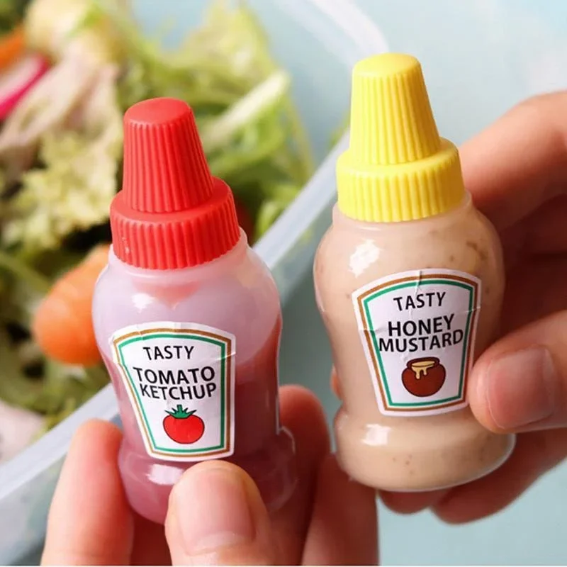 2Pcs/Set 25ML Mini Tomato Ketc - Salad Dressing Bottle review and price