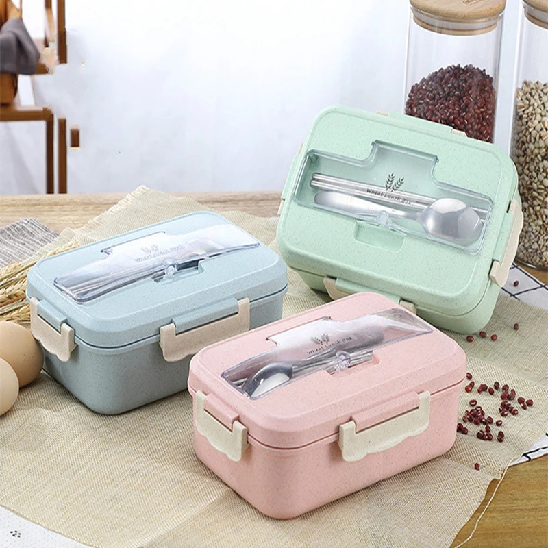 Microwave Lunch Box Wheat Stra - Food Storage Cupboard review and price
