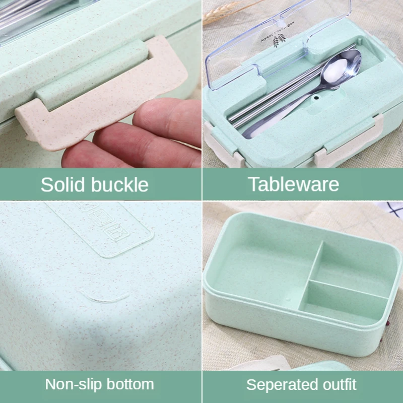 Microwave Lunch Box Wheat Stra - Food Storage Cupboard review and price