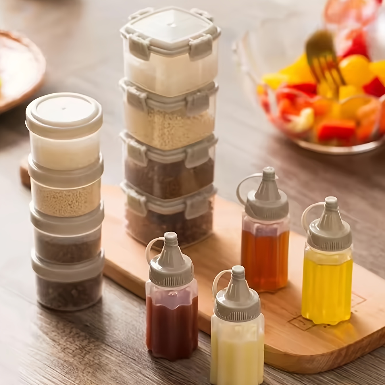 2pcs Mini Sauce Squeeze Bottle - Salad Dressing Bottle review and price