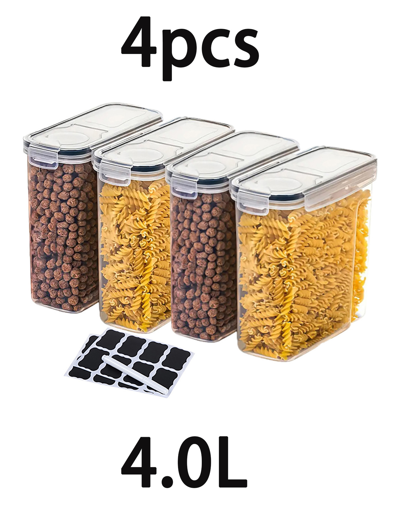 4pcs4l  Large Food Storage Con - Xl Food Storage Containers With Lids review and price