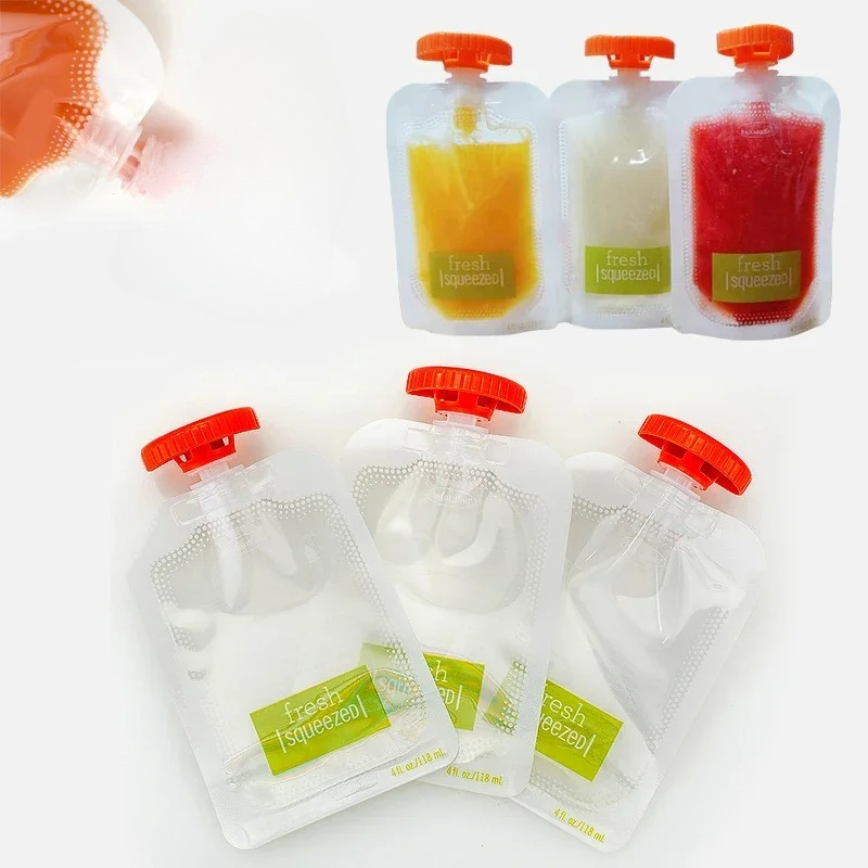 10Pcs Baby Food and Juice Box  - Food Storage Silicone Bags review and price