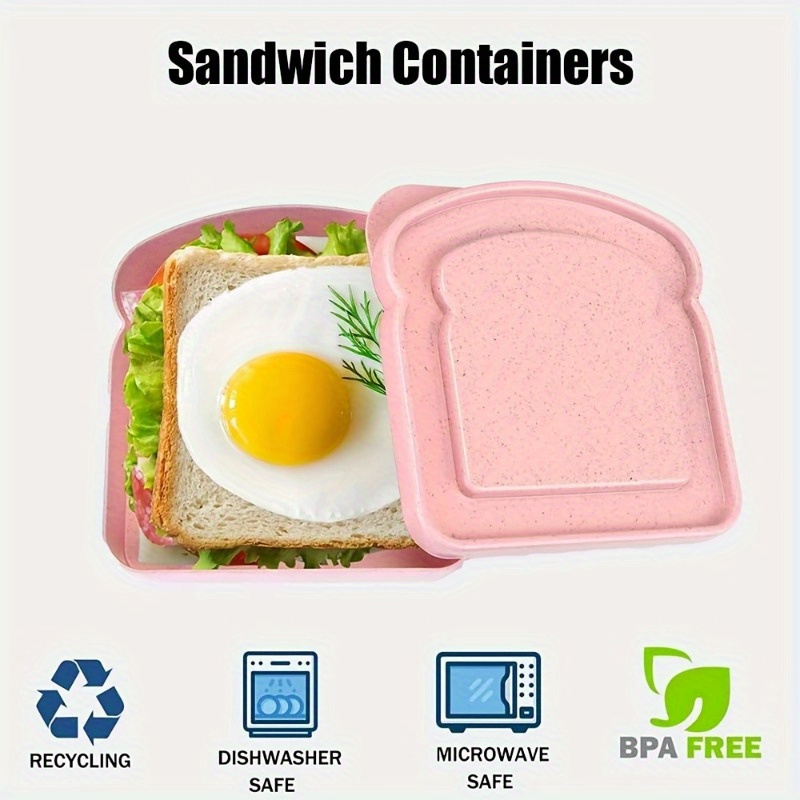 1pc Bento Boxes, Sandwich Cont - Food Storage Plastic Boxes review and price