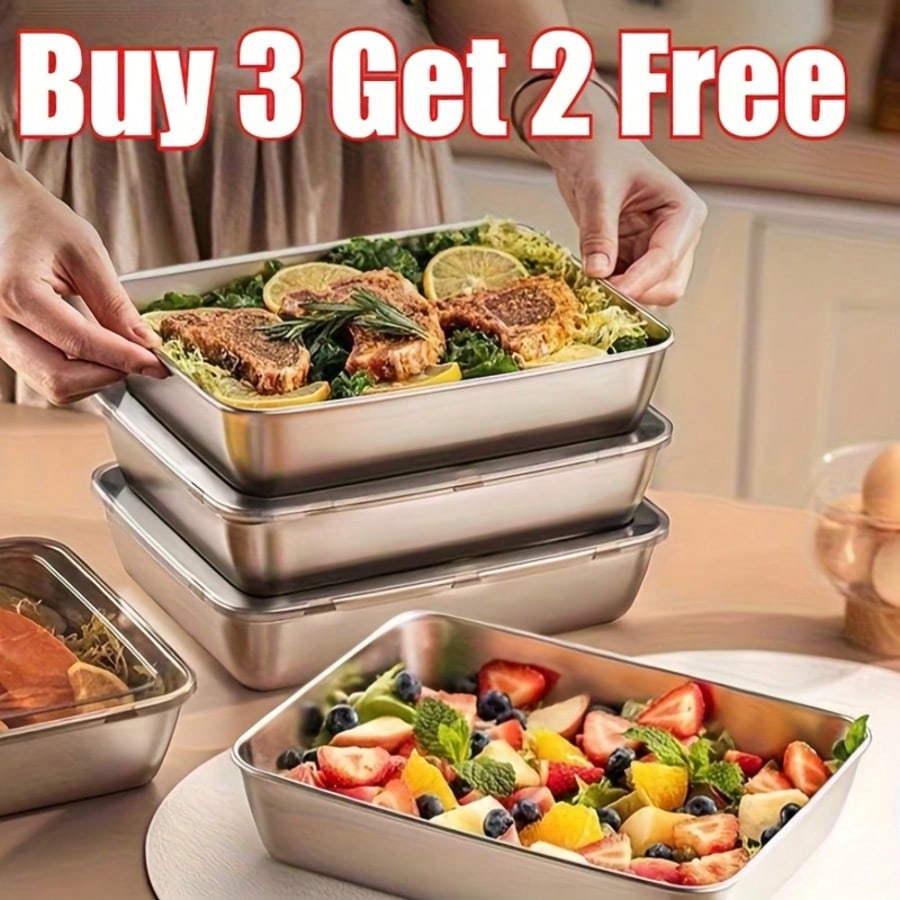 5-Piece Stainless Steel Food S - Xl Food Storage Containers With Lids review and price