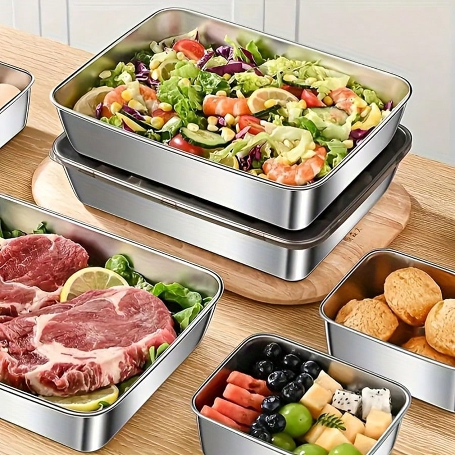 5-Piece Stainless Steel Food S - Xl Food Storage Containers With Lids review and price