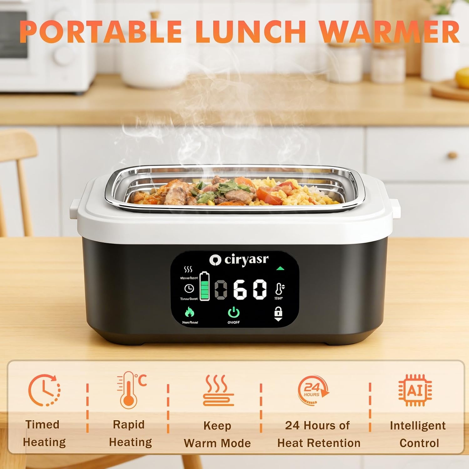 Powerful Electric Lunch Box, 1 - Food Storage Warmer review and price