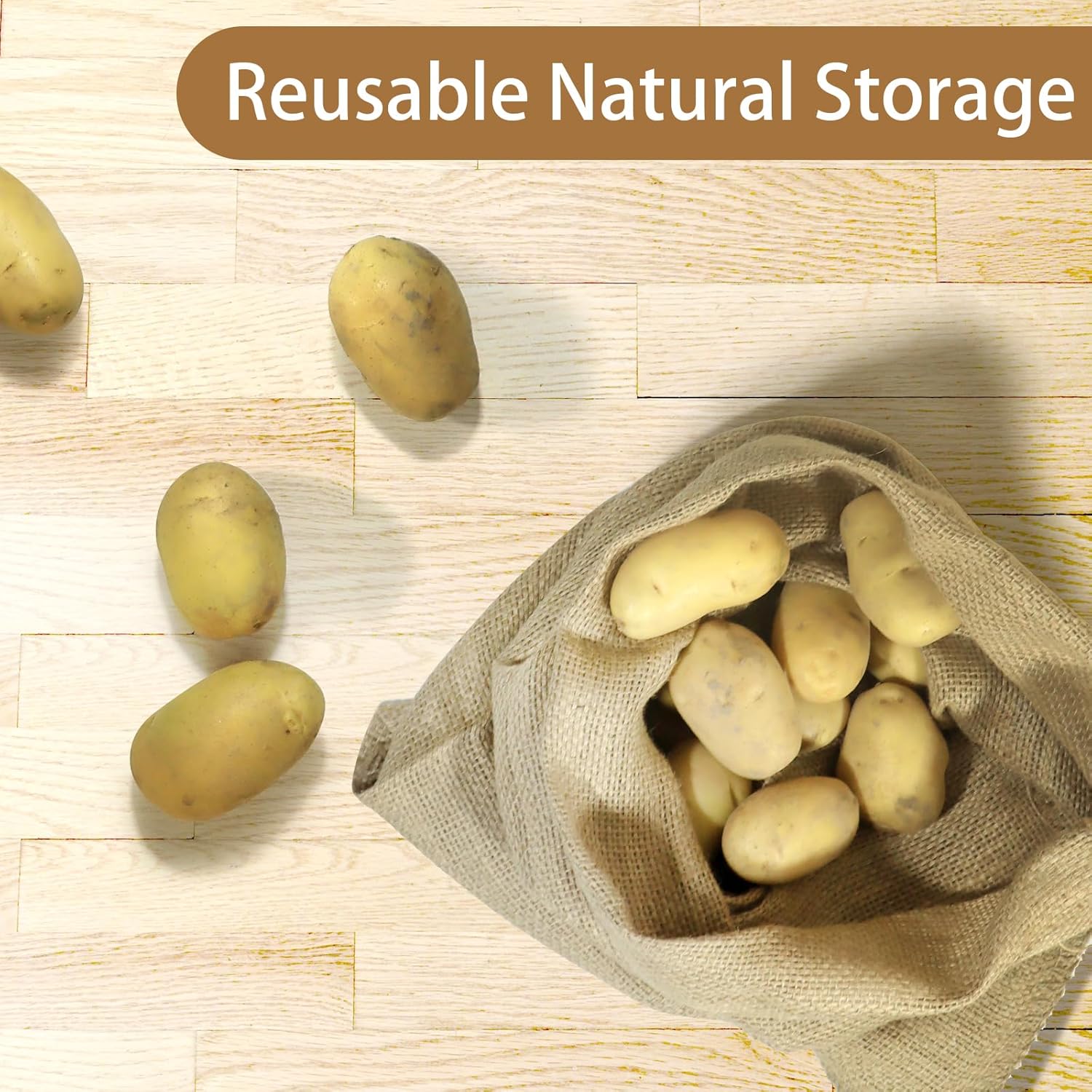 1PC Natural Jute Burlap Sacks  - Food Storage In Roots review and price