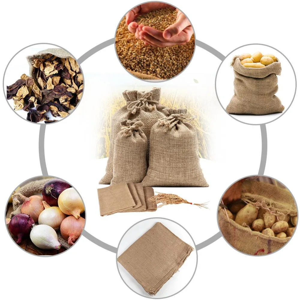1PC Natural Jute Burlap Sacks  - Food Storage In Roots review and price