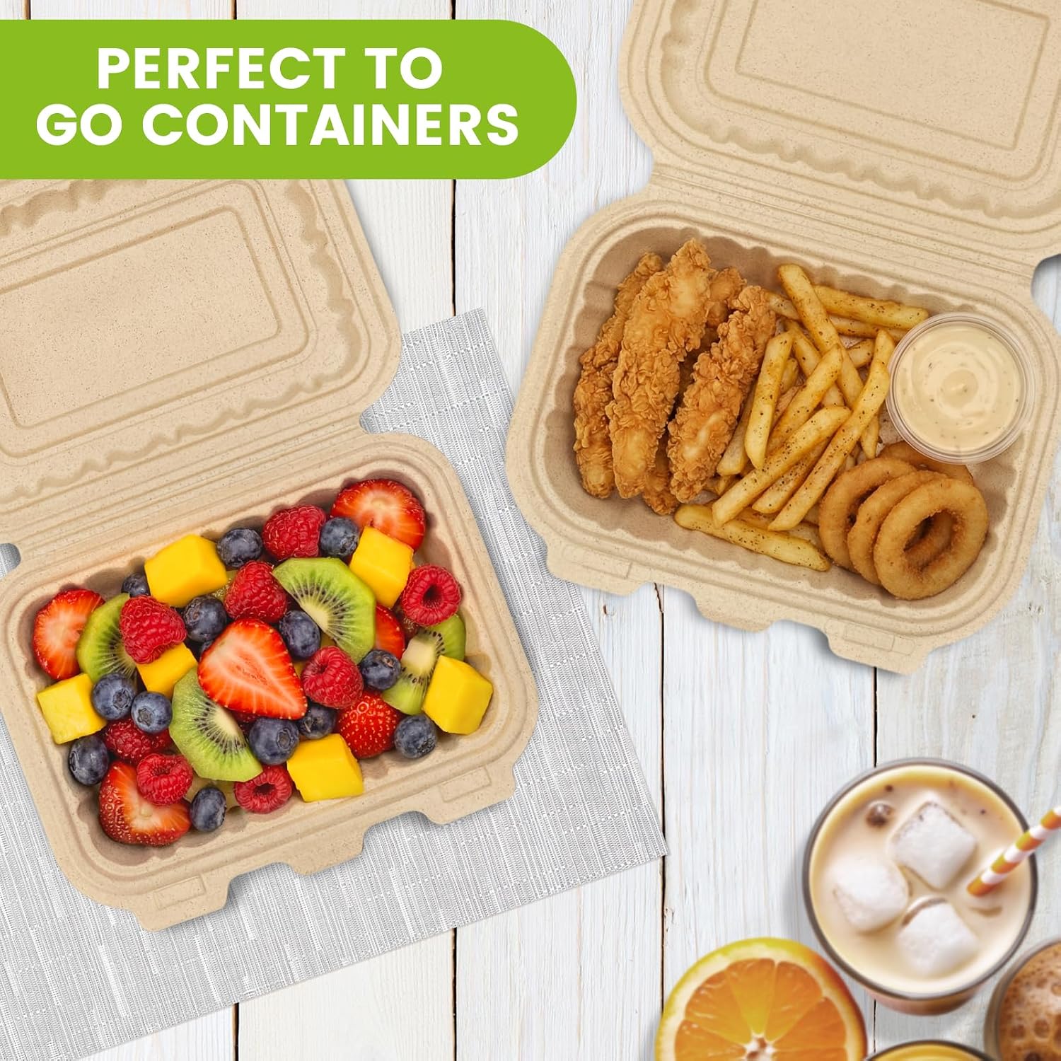 50 Pack 16oz Clamshell Take Ou - Food Storage Unit review and price