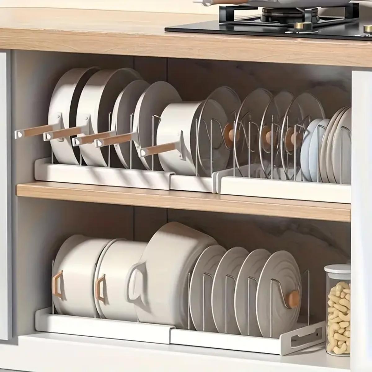 Expandable Kitchen Pot Pan Org - Food Storage Dividers review and price