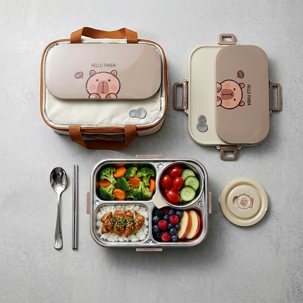 304 Stainless Steel Bento Lunc - Food Storage Cupboard review and price