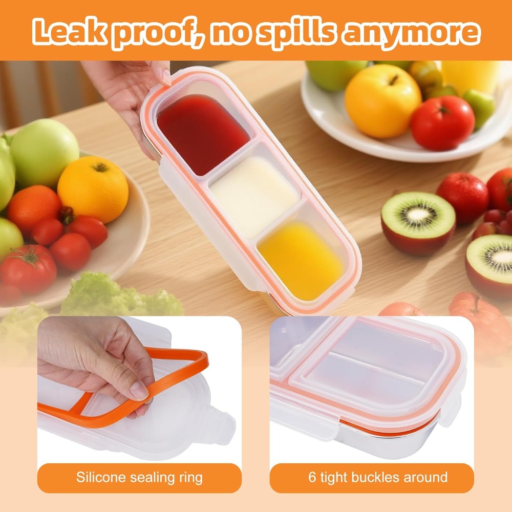Stainless Steel Snack Containe - Food Storage Dividers review and price