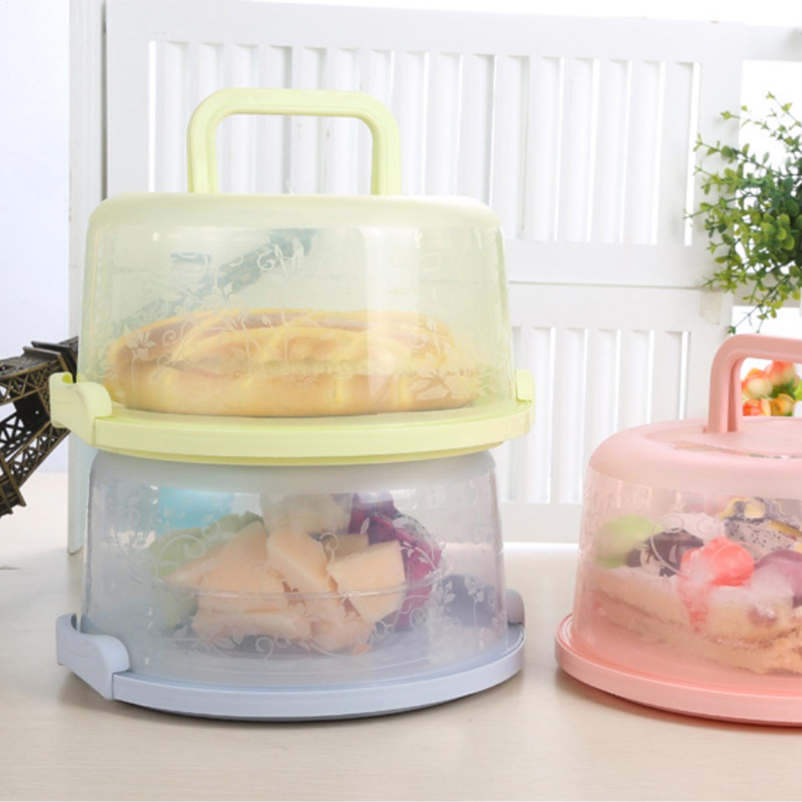Handheld Cake Carrier Reusable - Food Storage Plastic Boxes review and price