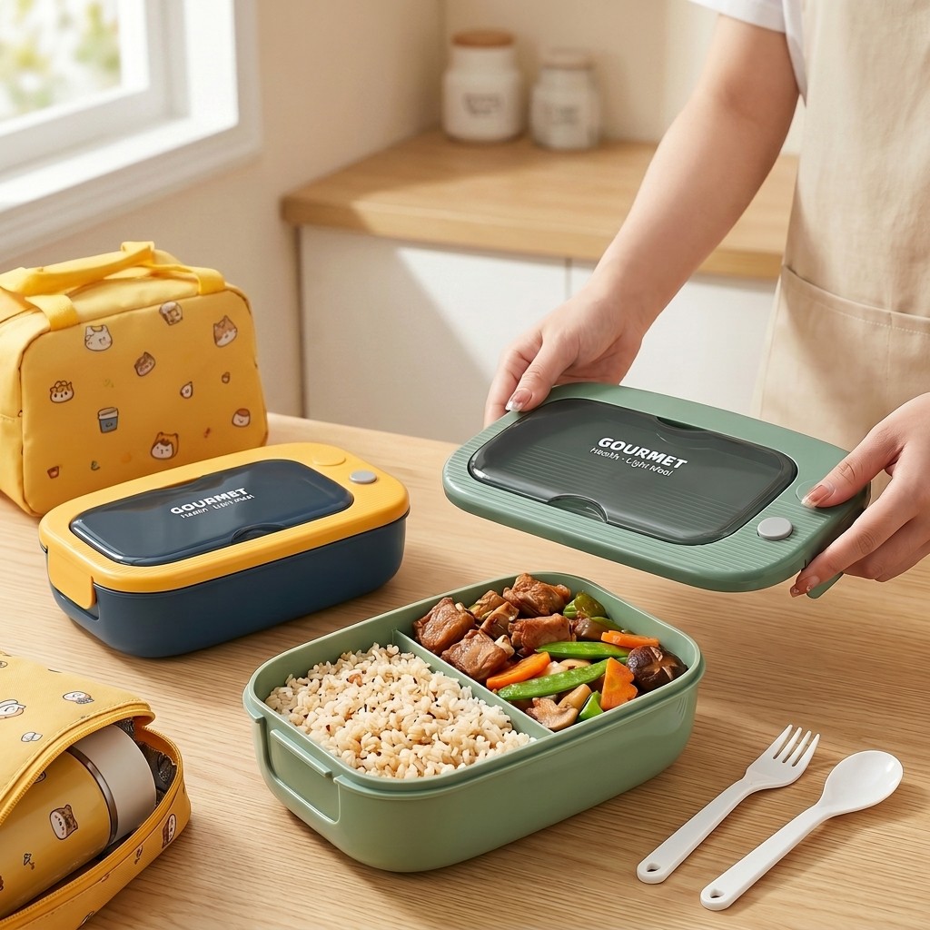 Microwavable Plastic Bento Box - Food Storage Cupboard review and price