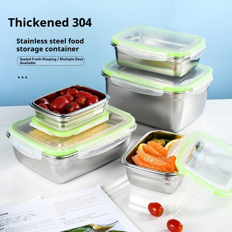 304 Stainless Steel Lunch Box  - Food Storage Stainless Steel Containers review and price
