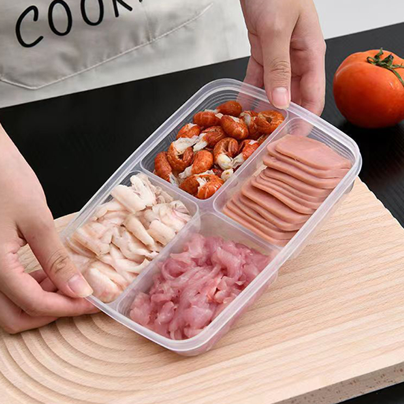 New【4 Grids Plastic Storage Bo - Food Storage Plastic Boxes review and price