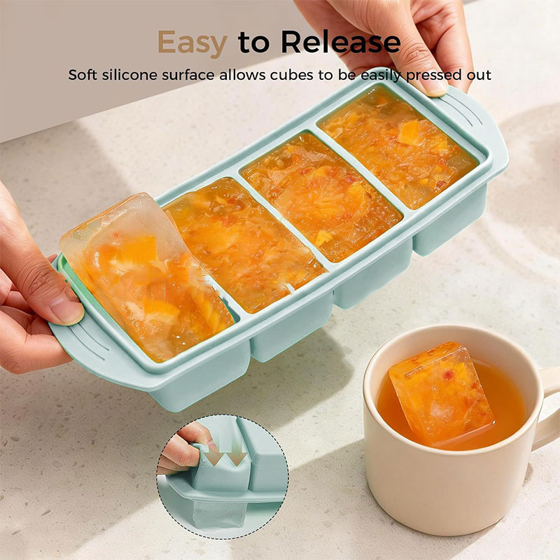 Silicone Freezer Tray With Lid - Xl Food Storage Containers With Lids review and price