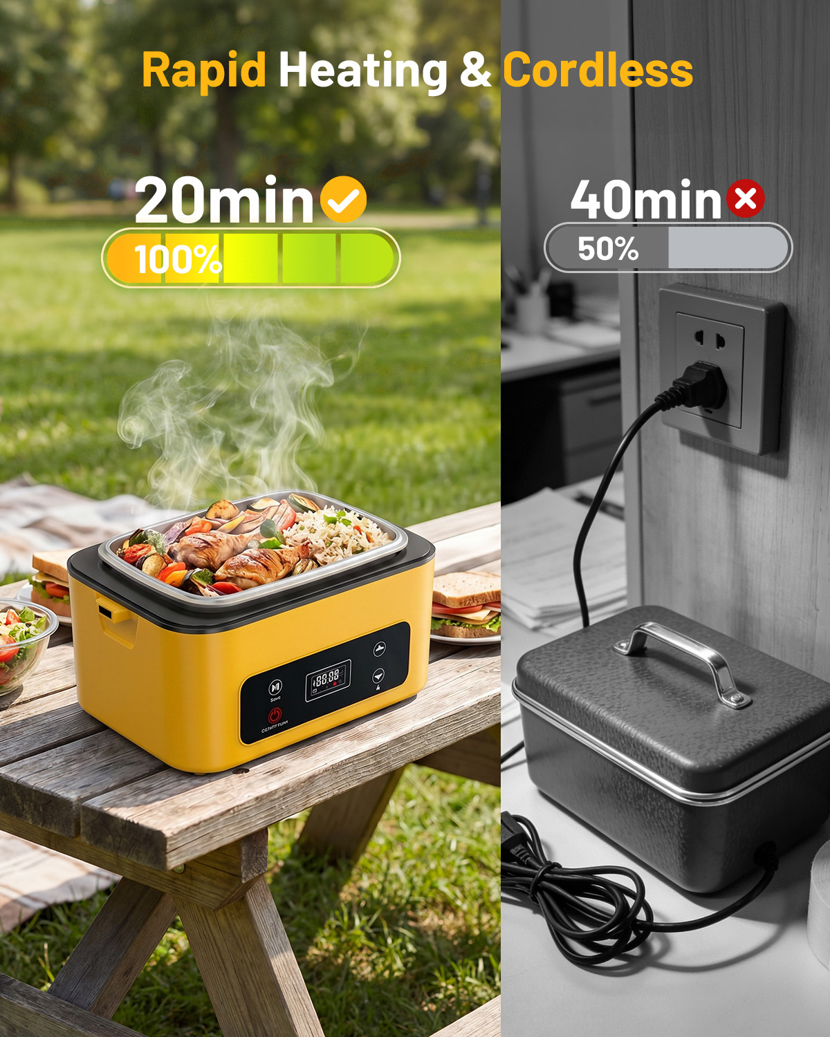 TaskStar Portable Heated Lunch - Food Storage Warmer review and price