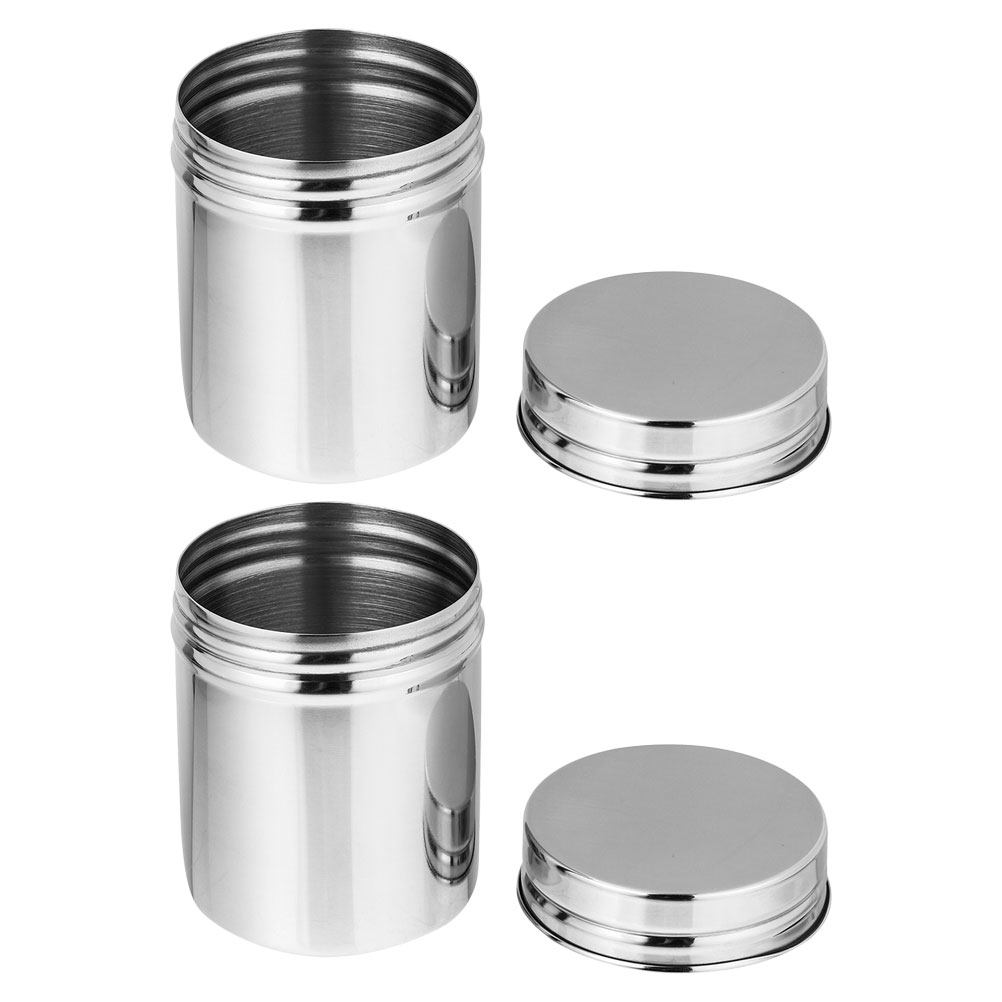 2Pcs Stainless Steel Canisters - Food Storage Stainless Steel Containers review and price