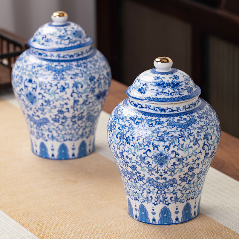 Gold-plated Ceramic Tea Jar Vi - Food Storage Time review and price