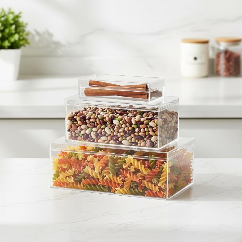 Thickened Rectangular Acrylic  - Food Storage Cupboard review and price