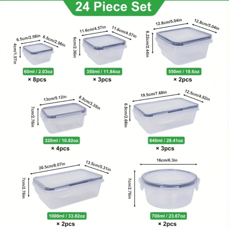 48PCS BPA-Free Food Storage Se - Food Storage Unit review and price